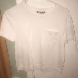 Zara, white short-T, never worn